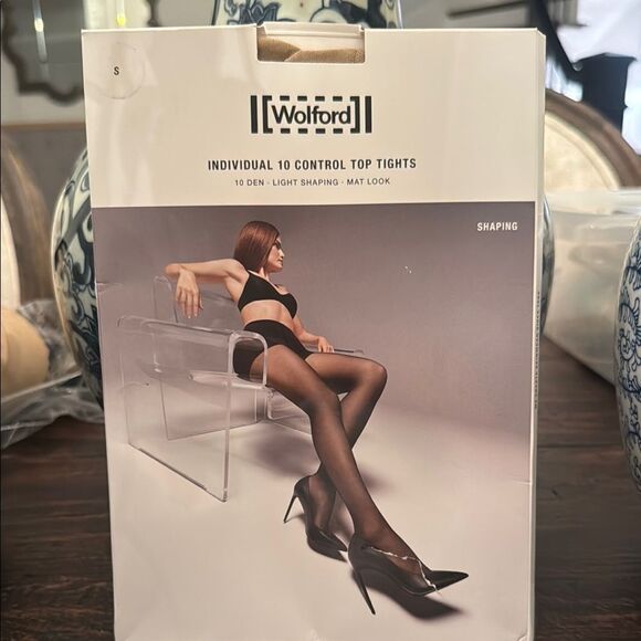 Wolford Control Top Tights Sand size small - Picture 1 of 5